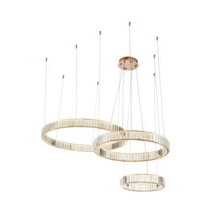 CLN245-3 Lustra Crysto Cellini 100w LED/H60-120cm D40+60+80cm - img 1