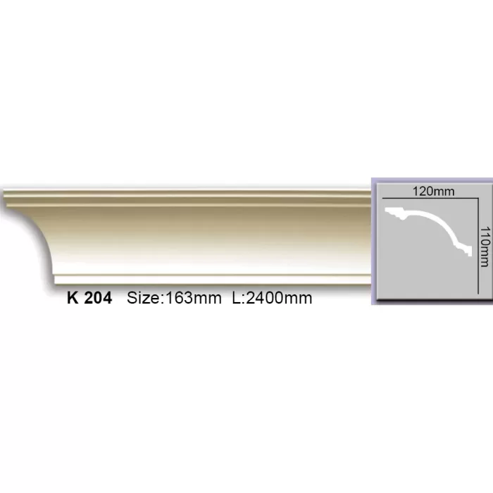 K204 Cornisa neted Harmony 120x110x2400 - img 1