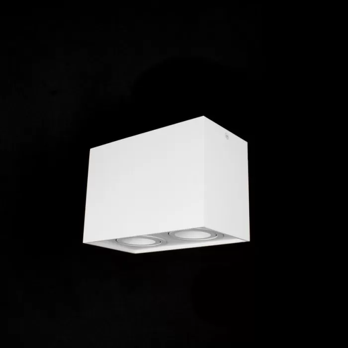 LP856-2C Downlight White Lampardi 2x50w GU10/ H125mm D180mm - img 3
