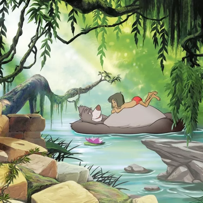 8-4106 Jungle Book Swimming with Baloo 368*254 cm - img 1