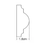 IDM121-W-L200 Molding duropolimer *18*2000mm (37 buc-1 cutie) - img 2