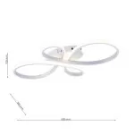 FL6017-C Lustra Loop WH Flitz 120.6W D630x65 - img 3