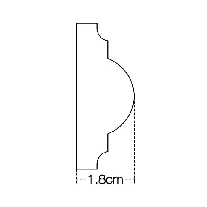 IDM121-W-L200 Molding duropolimer *18*2000mm (37 buc-1 cutie) - img 2