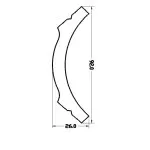 IDC118-W-L244 Cornisa duropolimer 92*26*2440mm (18 buc-1 cutie) - img 3