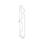 IDP410-W-L244 (P004) Plinta duropolimer 120*16*2440mm (14 buc-1 cutie) - img 5