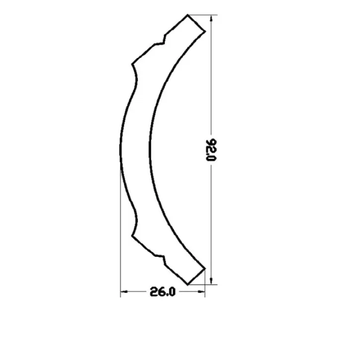 IDC118-W-L244 Cornisa duropolimer 92*26*2440mm (18 buc-1 cutie) - img 3
