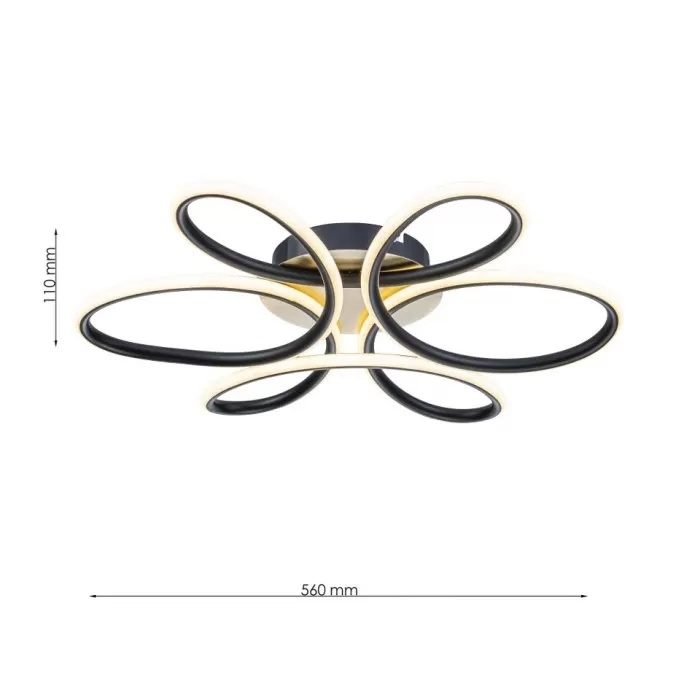 FL6018-C Lustra Loop WH Flitz 79W D560x110 - img 3