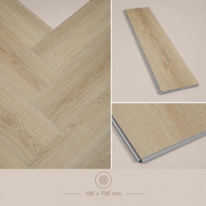 NG61140-65-HB Laminat SPC Herringbone,150*750*5.5,1 cut  16pcs=1.800m2  - img 1