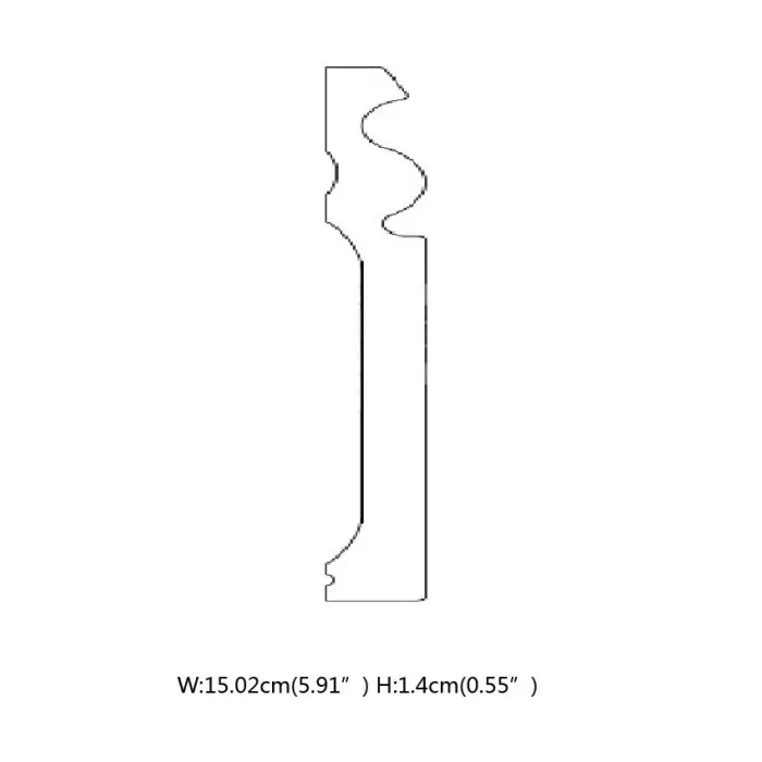 IDP435-W-L244 Plinta duropolimer 150*14*2440mm (14 buc-1 cutie) - img 6