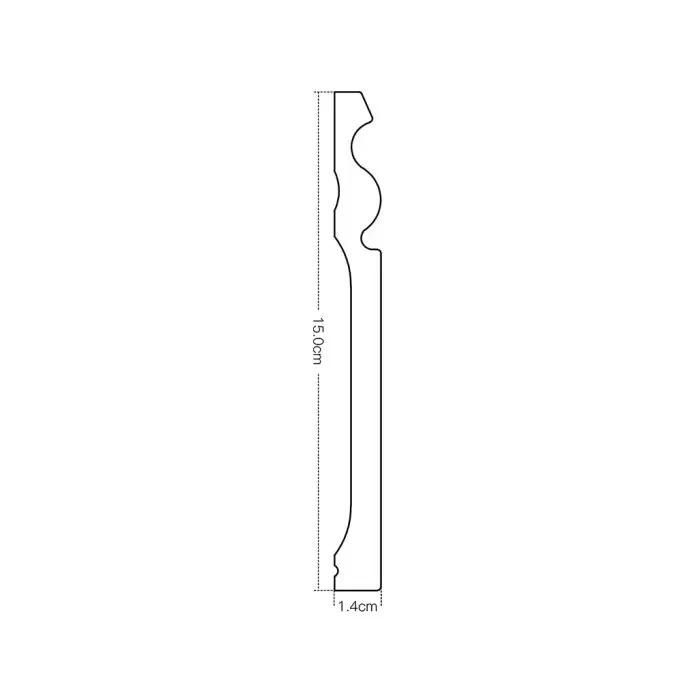 IDP435-W-L244 Plinta duropolimer 150*14*2440mm (14 buc-1 cutie) - img 5