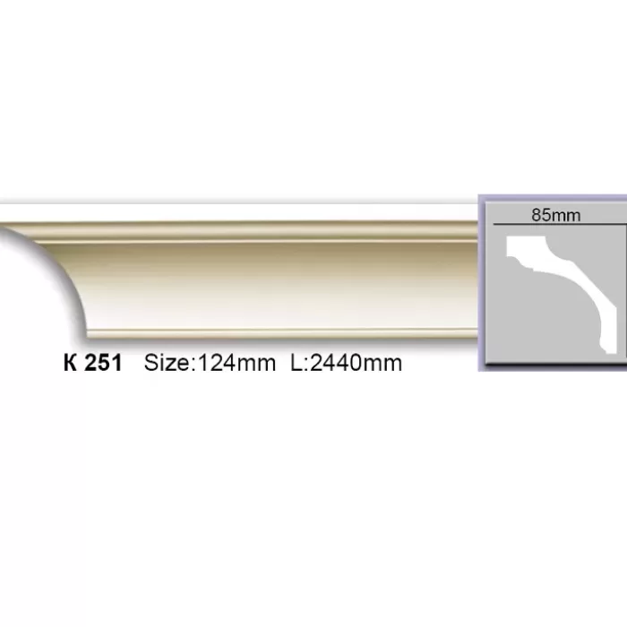 K251 Cornisa neted Harmony 90x85x2400 - img 1