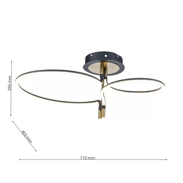 FL6021-C Lustra Lira BK Flitz 55.53W 710x405x295 - img 3