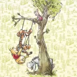 DX4-017 Winnie Pooh in the wood 200*280cm - img 1