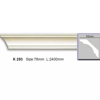 K253 Cornisa neted Harmony 55x55x2400