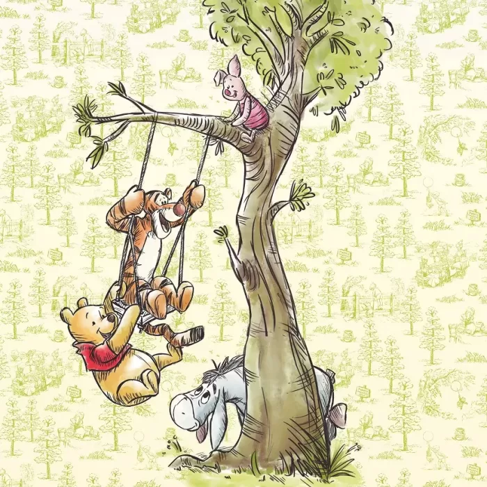 DX4-017 Winnie Pooh in the wood 200*280cm - img 1