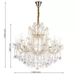 CLN122-18 Lustra FG TERESA Cellini E14-18*60W (1x2 cutii) - img 3