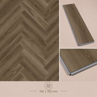 NG61140-44-HB Laminat SPC Herringbone,150*750*5.5,1 cut  16pcs=1.800m2 