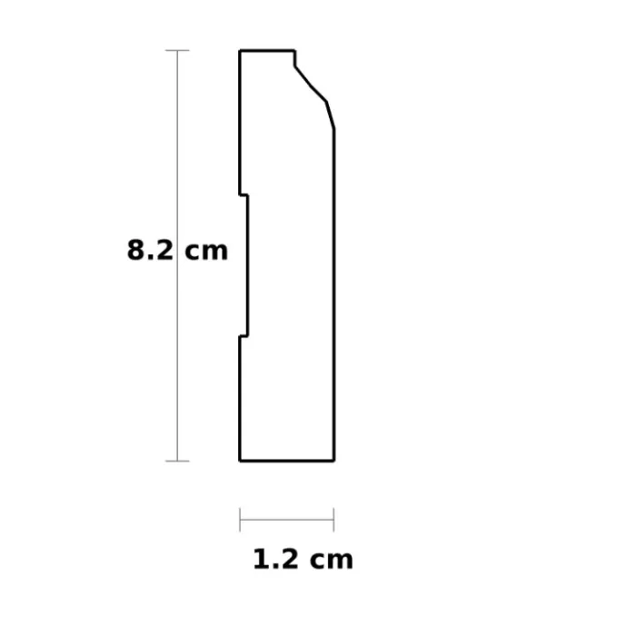 IDP27-W-L244 Plinta duropolimer 82*12*2440mm (26 buc-1 cutie) - img 3