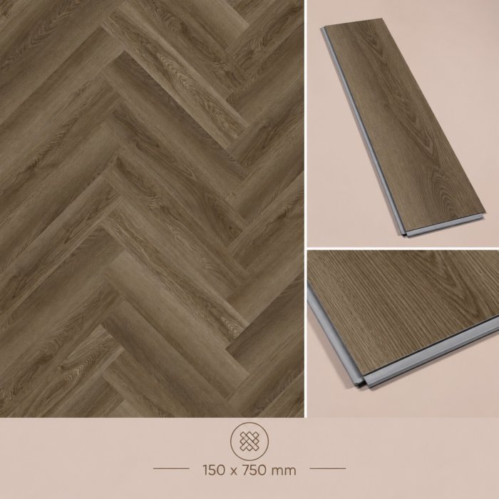 NG61140-44-HB Laminat SPC Herringbone,150*750*5.5,1 cut  16pcs=1.800m2  - img 1