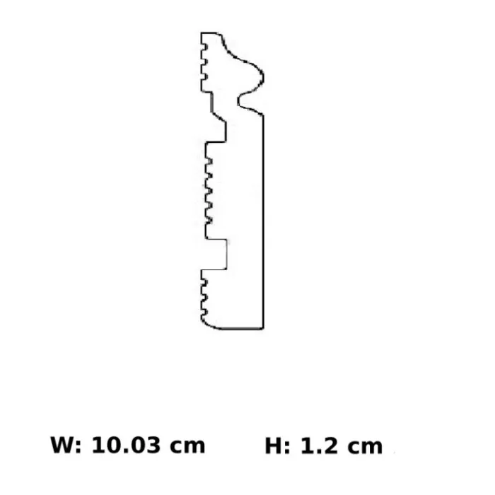 IDP437-898-L244 Plinta duropolimer 100*12*2440mm (23 buc-1 cutie) - img 3