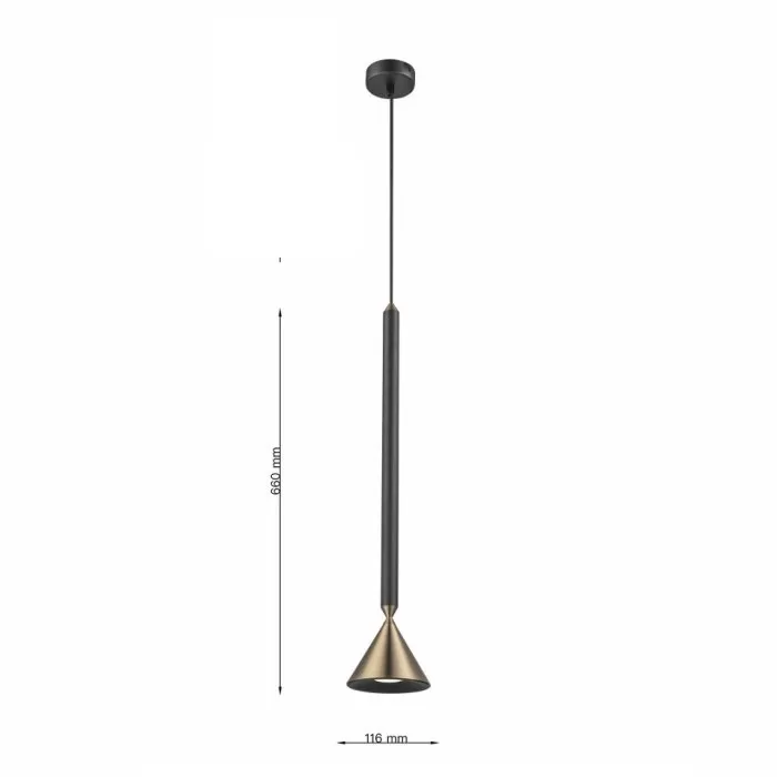 LP9031-1P Suspensie black and copper HORN Lampardi  - img 3