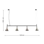 LP9031-4P Suspensie black and copper HORN Lampardi  - img 3