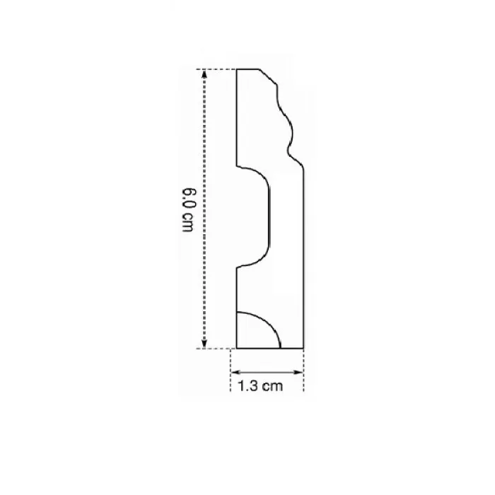 IDP719-W-L244 Plinta duropolimer 60*13*2440mm (36 buc-1 cutie) - img 3