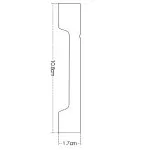IDP81-W-L244 Plinta duropolimer 108*17*2440mm (16 buc-1 cutie) - img 2
