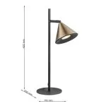 LP9031-1T Veioza black and copper HORN Lampardi  - img 3