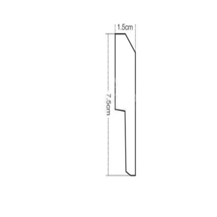 IDP755-W-L244 Plinta duropolimer 75*15*2440mm (27 buc-1 cutie) - img 3