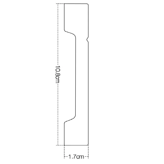 IDP81-W-L244 Plinta duropolimer 108*17*2440mm (16 buc-1 cutie) - img 2