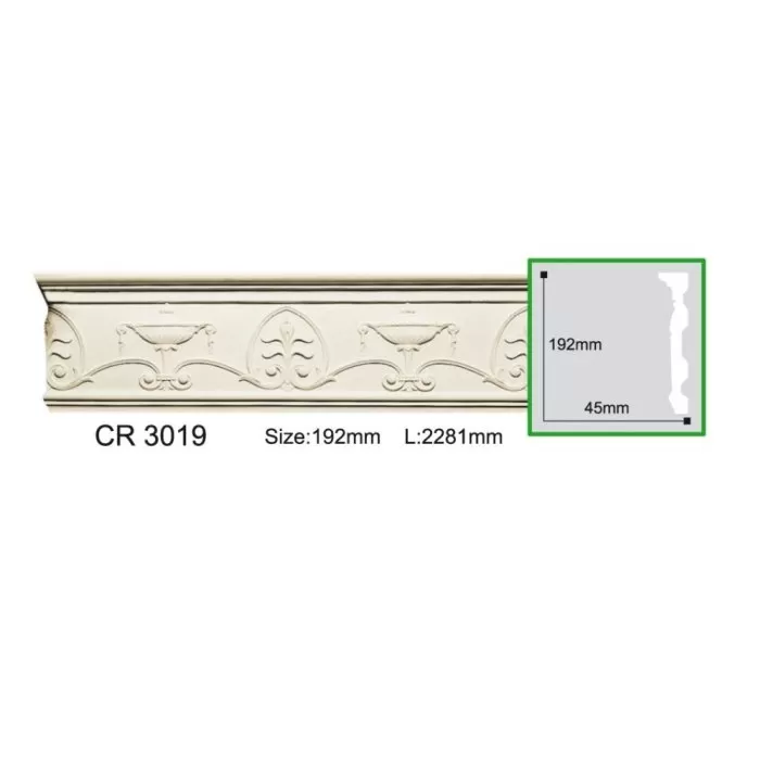 CR3019-7 Molding ornament Gaudi Decor 192x45x2200 - img 1