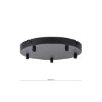LP764-R5BK Baza rotunda 5 fire Thin Lampardi H4cm D25cm black - img 3