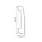 IDP97-W-L244 Plinta duropolimer 63*13.5*2440mm (34 buc-1 cutie) - img 3