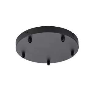 LP764-R5BK Baza rotunda 5 fire Thin Lampardi H4cm D25cm black