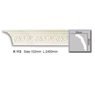 K112 Cornisa cu ornament  Harmony 86x55x2400