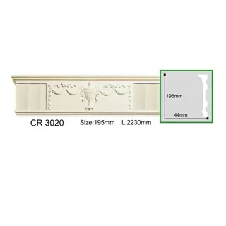 CR3020-8 Molding ornament Gaudi Decor 192x45x2440