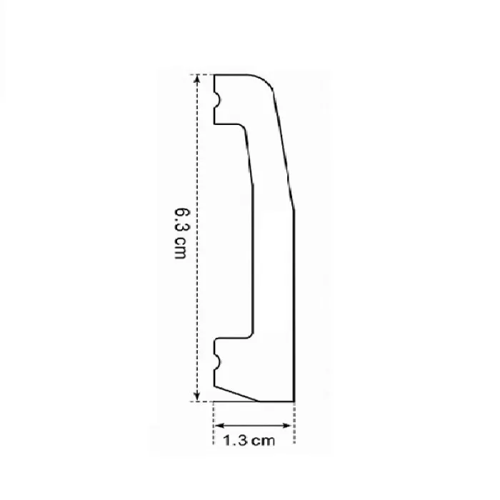 IDP97-W-L244 Plinta duropolimer 63*13.5*2440mm (34 buc-1 cutie) - img 3
