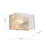 CLN1008-1W Aplica California Cellini W20H13cm - img 3
