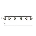 LP9031-6C Suspensie black and copper HORN Lampardi  - img 3