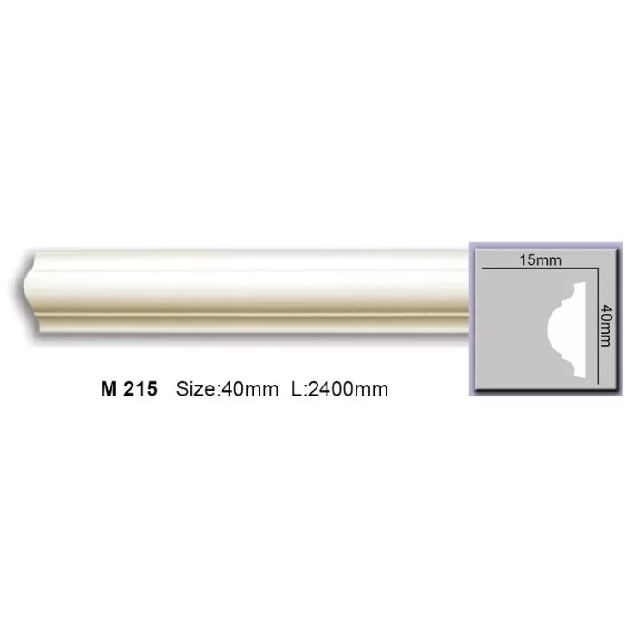 M215 (AD332)(M002)(IDM18-W) Molding ornament Harmony 40x15x2400 - img 1