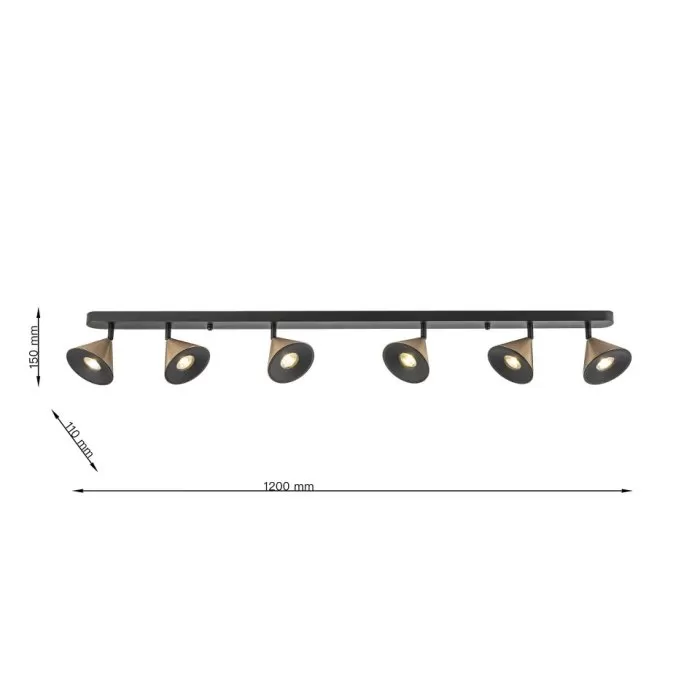 LP9031-6C Suspensie black and copper HORN Lampardi  - img 3