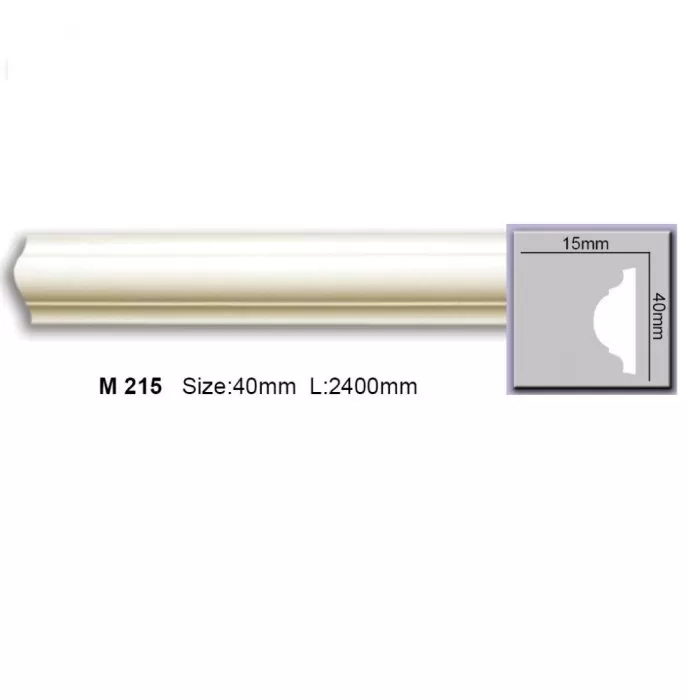 M215 (AD332)(M002)(IDM18-W) Molding ornament Harmony 40x15x2400 - img 2