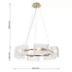 CLN1008-D70 Lustra California Cellini 6xE14D69cm - img 3