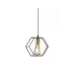 FL680-1P Lustra Brisa Flitz Metal Black+Golden E27/1 D19*H17CM - img 3