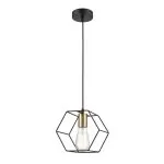 FL680-1P Lustra Brisa Flitz Metal Black+Golden E27/1 D19*H17CM - img 1