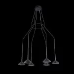 LP5013-6P Lustra Mar Lampardi 6x45w LED/H80-140cm D87cm - img 4