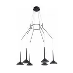 LP5013-6P Lustra Mar Lampardi 6x45w LED/H80-140cm D87cm - img 3