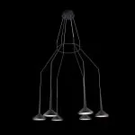 LP5013-6P Lustra Mar Lampardi 6x45w LED/H80-140cm D87cm - img 2
