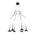 LP5013-6P Lustra Mar Lampardi 6x45w LED/H80-140cm D87cm - img 1